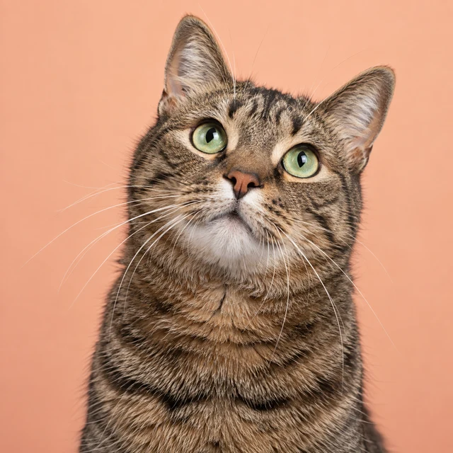 Green-eyed tabby